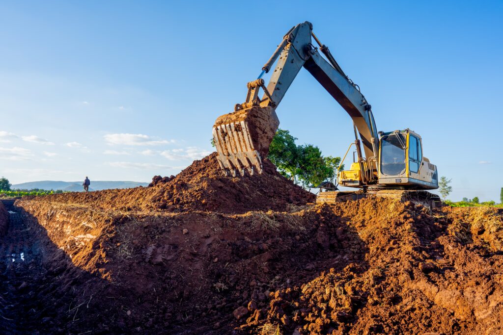 Excavation pour aménagement du territoire